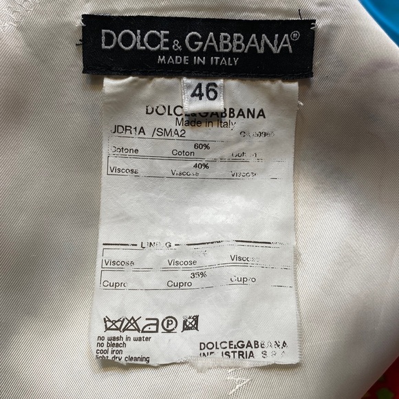 DOLCE & GABBANA Woman’s Floral Sleeveless Midi Cocktail Dress Size 46 - Picture 4 of 8